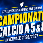 SI PARTE, PRIMA GIORNATA ONLINE! 27^ Edizione Campionato Calcio 5 8 Torino
